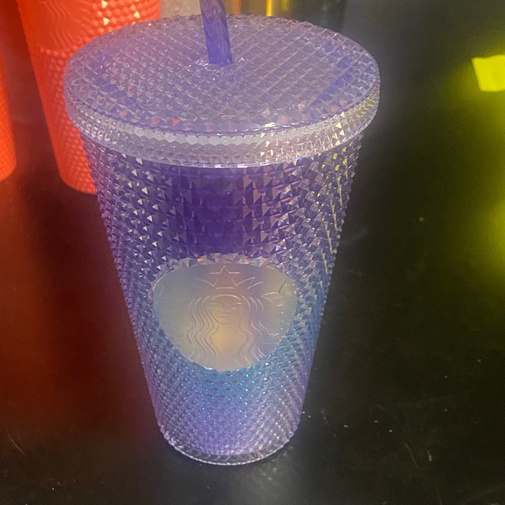 Starbucks Iridescent Purple Tumbler with Straw
